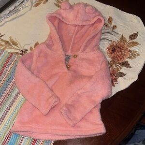 Carter's Fuzzy Pink Kids Hoodie